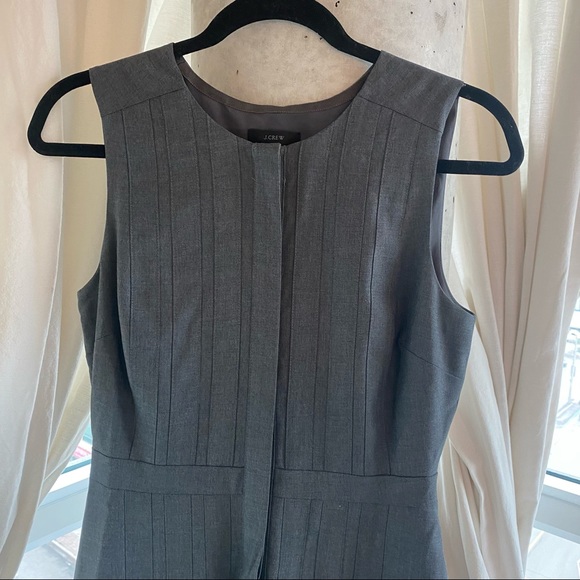 100% Wool Grey Pleated Dress - Picture 3 of 13